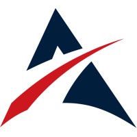 ABI Insurance Services logo featuring two dark blue geometric shapes and a red swoosh on a white background. 