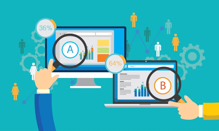 This image shows A-B testing strategy in CRO.