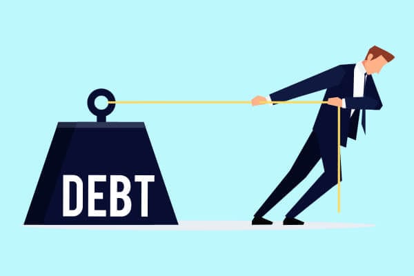 This image shows that business debt is essential in financial planning.