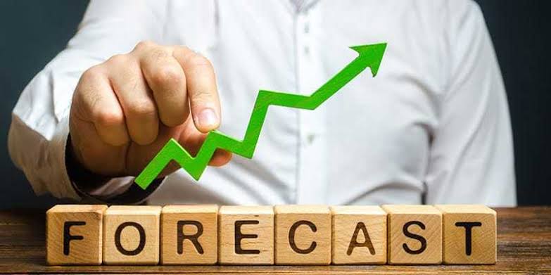 This image shows financial forecasting in small business forecasting.